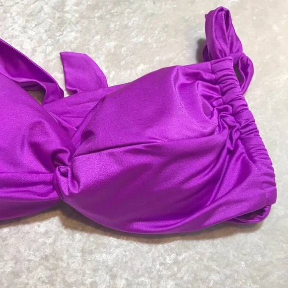 FREE NEW Victorias Secret Swim Purple Twist Bralette Bikini Top NWT Spring Break - Picture 8 of 15